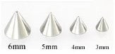 14g - 10g Steel Cone for Externally Threaded Body Jewelry