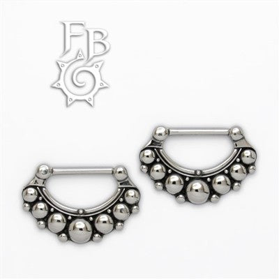 14g or 12g Steel Nipple Klikr with Surgical Steel Post - Saphira