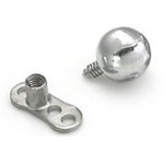 Steel Replacement Ball for 14g - 12g Internally Threaded Jewelry