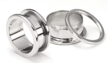Steel Screwback Ear Tunnel