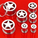 Steel Screwback Tunnel with Screw Fit Star Design