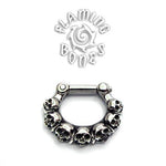 Steel Septum Klikr with Surgical Steel Post - Ancient Remains