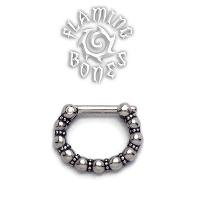Steel Septum Klikr with Surgical Steel Post - Jawan