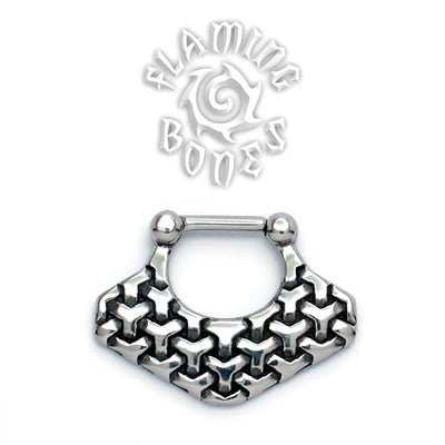 Steel Septum Klikr with Surgical Steel Post - Kikko