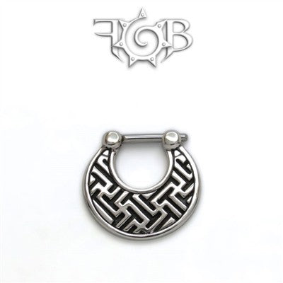 Steel Septum Klikr with Surgical Steel Post - Sayagata