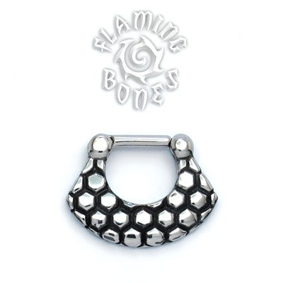 Steel Septum Klikr with Surgical Steel Post - Vertex