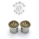Stellar Days Mandala Rubber Eyelet Insert - Brass