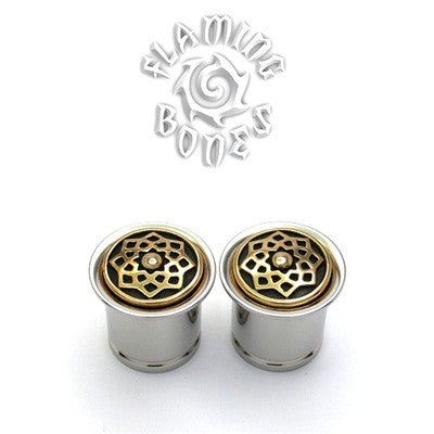 Stellar Days Mandala Rubber Eyelet Insert - Brass