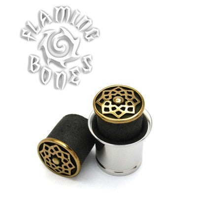 Stellar Days Mandala Rubber Eyelet Insert - Brass