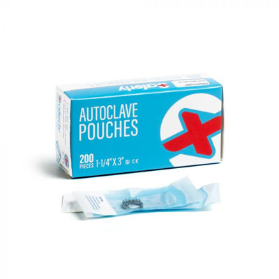 Saferly Sterile Pouches - 1-1/4" x 3" - Box of 200