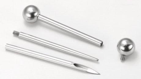 1" Threaded Taper - 14g with 1.2mm Internal Threading