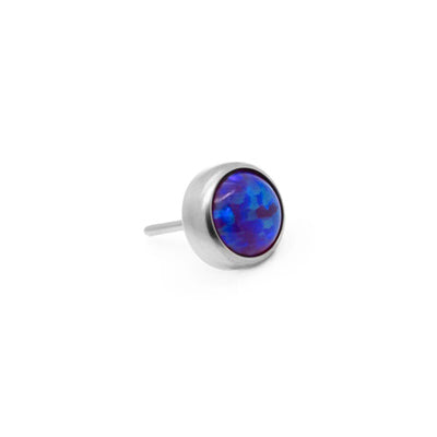 Threadless Titanium Replacement Top - Flat Opal
