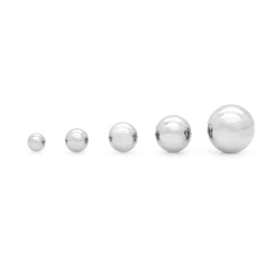Threadless Titanium Replacement Top - Plain Ball