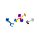 Threadless Titanium Replacement Top - Prong Set Opals