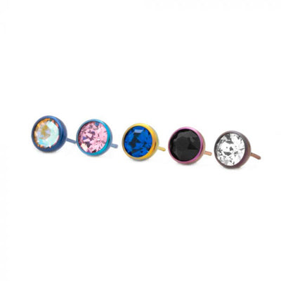 Threadless Titanium Replacement Top - Swarovski Gem Ball