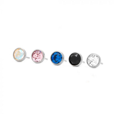 Threadless Titanium Replacement Top - Swarovski Gem Ball