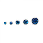 Threadless Titanium Replacement Top - Swarovski Gem Ball