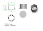 Top Hat Style Ink Caps - #25 Stable Flat Bottom - 250 Count