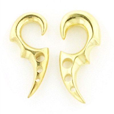 Tribal Hook in Gold Plated Sterling Silver - Style TS6