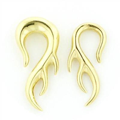 Tribal Hook in Gold Plated Sterling Silver - Style TS8
