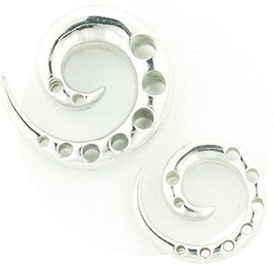 2g Tribal Spiral in Sterling Silver