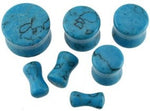 Turquoise Stone Saddle Flared Plug
