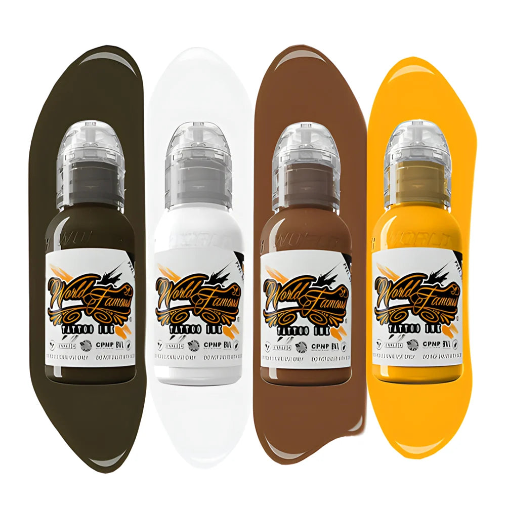 World Famous Tattoo Ink - Animal Mini Set - 4 Bottles