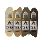 The World Famous Tattoo Ink Set — Sasha O’Kharin RGBY Skin Tone Green Mini Set of 4 Colors 1oz