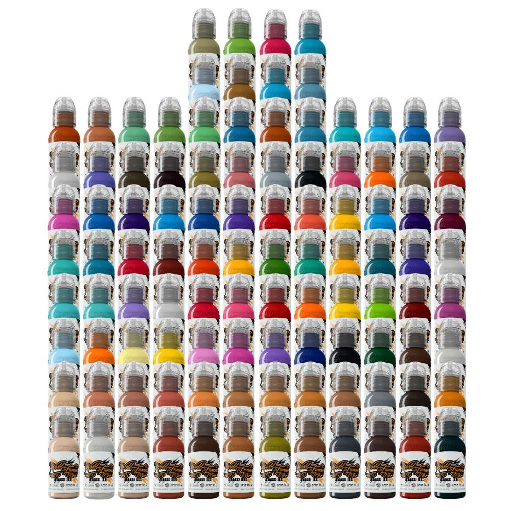World Famous Tattoo Ink — 104 Color Set 1oz
