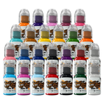 World Famous Tattoo Ink Set - 25 Color 1oz Bottle Set