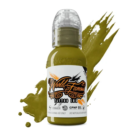 World Famous Tattoo Ink - Earthtone Ink Set - 12 Bottles