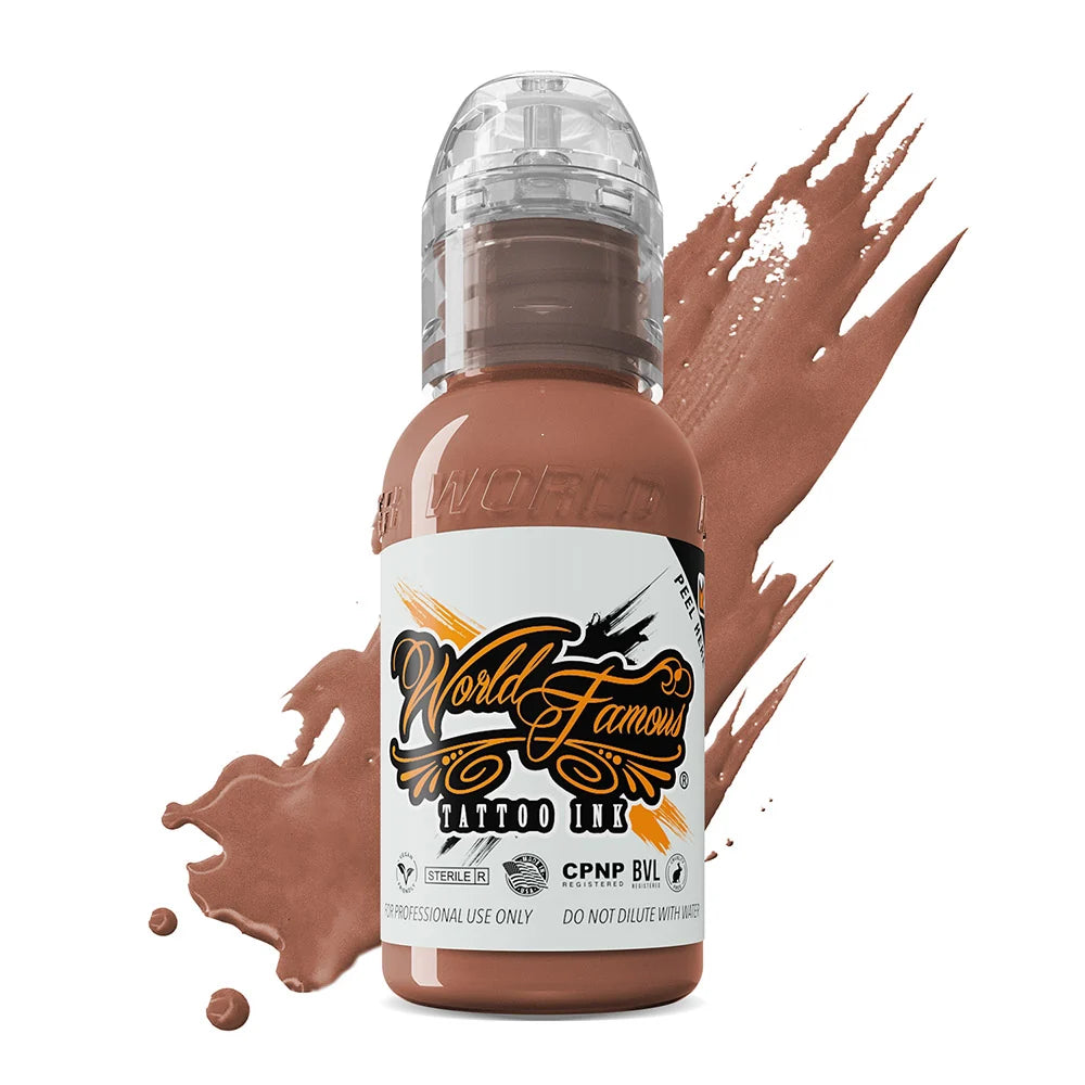 World Famous Tattoo Ink — 12 Color Skintone Set 1oz