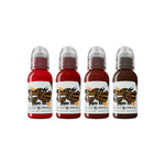 World Famous Tattoo Ink Set - Maks Blood Set 1oz