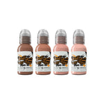 World Famous Tattoo Ink Set - Maks Pink Skintone Set 1oz