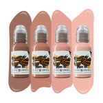 World Famous Tattoo Ink Set - Maks Pink Skintone Set 1oz