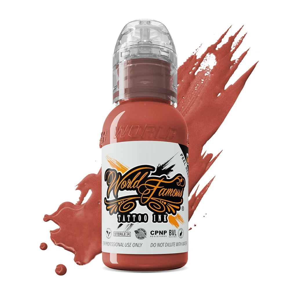 World Famous Tattoo Ink — 12 Color Skintone Set 1oz