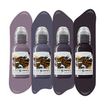 World Famous Tattoo Ink — Dima NBK Grape Grey Set