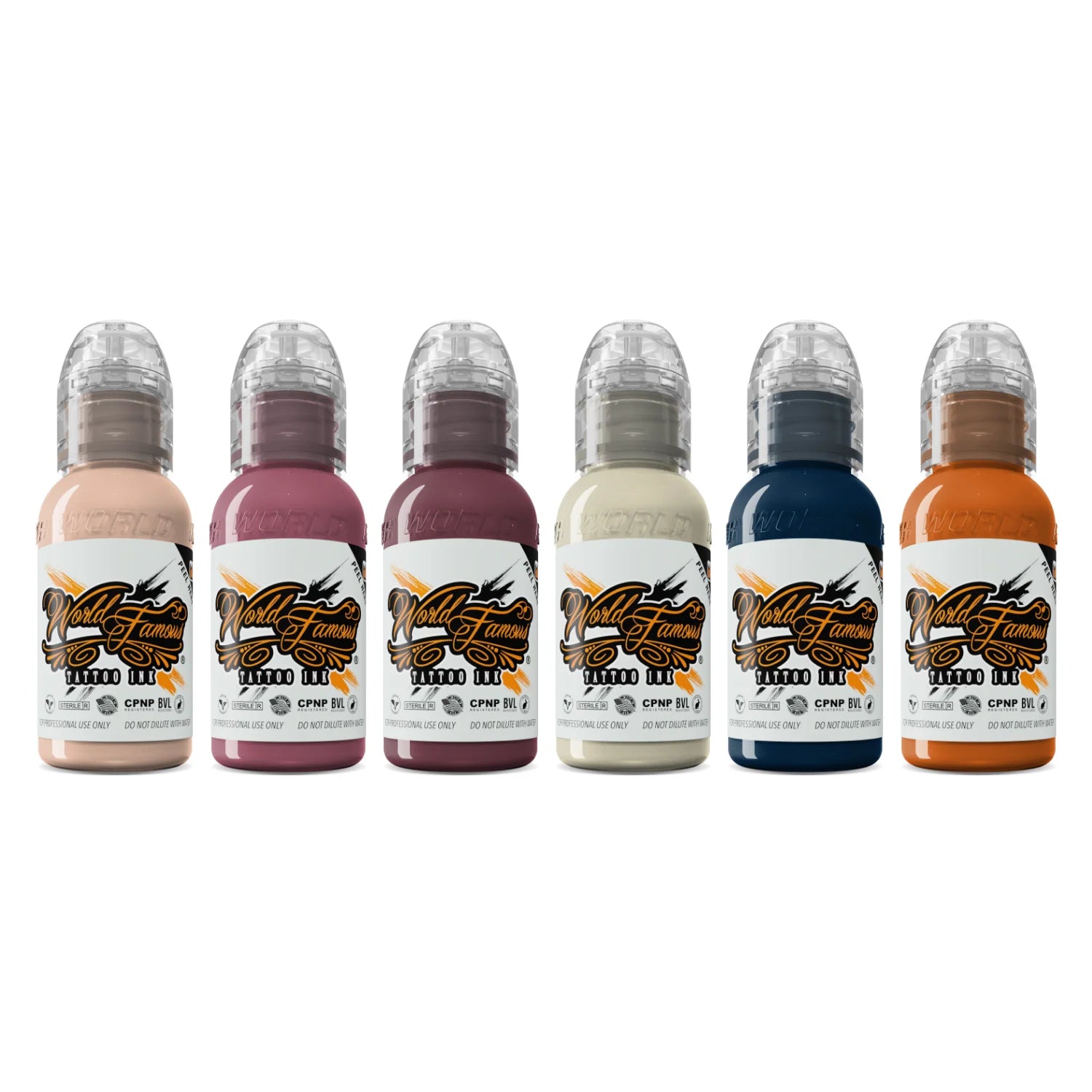World Famous Tattoo Ink — Perj-Michela Anime & Toons 6 Bottle Tattoo Ink Set