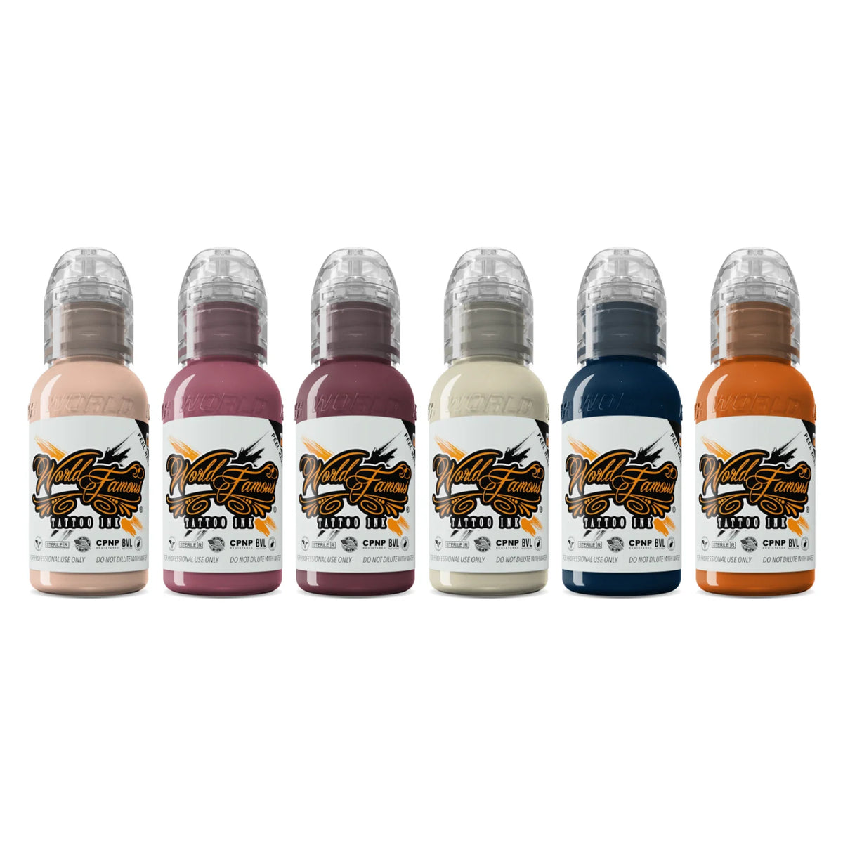 World Famous Tattoo Ink — Perj-Michela Anime & Toons 6 Bottle Tattoo Ink Set