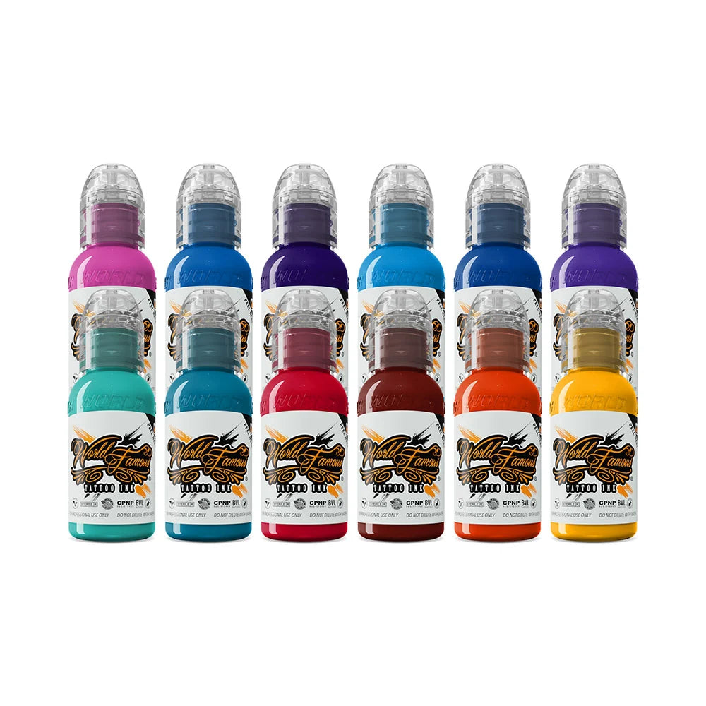 World Famous Tattoo Ink Set - Primary Set #2 Set
