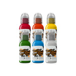 World Famous Tattoo Ink Set - 6 Color Simple Set 1oz