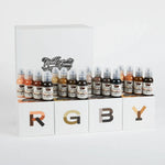 The World Famous Tattoo Ink Set — Sasha O’Kharin RGBY Skin Tone Set of 16 Colors 1oz