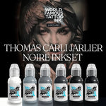 World Famous Tattoo Ink - Thomas Carli Jarlier- Noire Ink Set - 6 Bottles