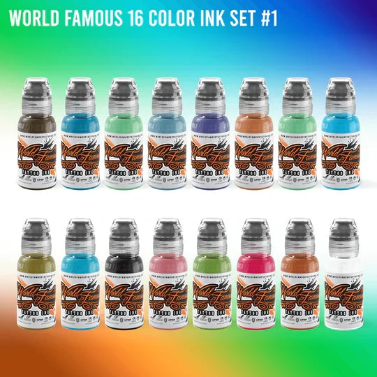 World Famous Tattoo Ink — 104 Color Set 1oz
