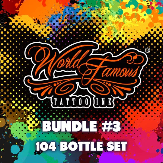 World Famous Tattoo Ink — 104 Color Set 1oz