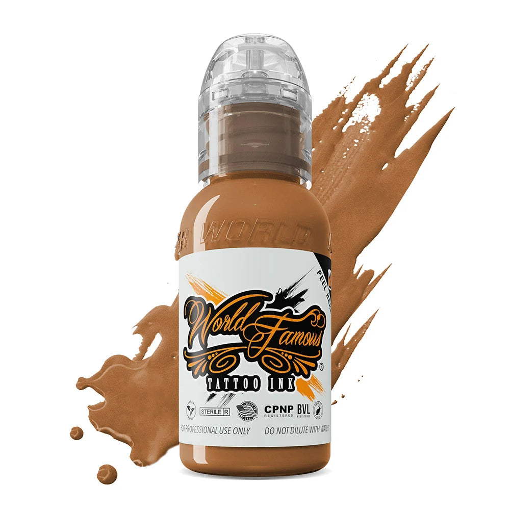 World Famous Tattoo Ink — 12 Color Skintone Set 1oz
