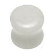 White Snow Jade Stone Saddle Flared Plugs
