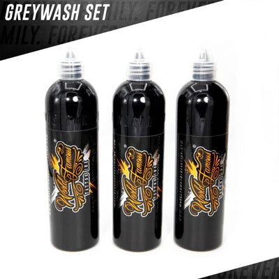World Famous Tattoo Ink - 3 Bottle Greywash Set