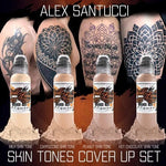 World Famous Tattoo Ink - Alex Santucci Skin Tone Cover-Up Set - 4 Bottles