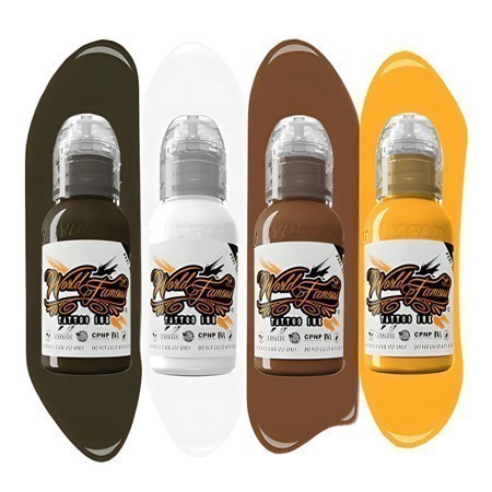 World Famous Tattoo Ink - Animal Mini Set - 4 Bottles